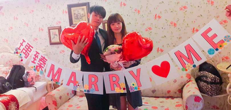 【噴笑後淚奔】台灣網友用VR求婚