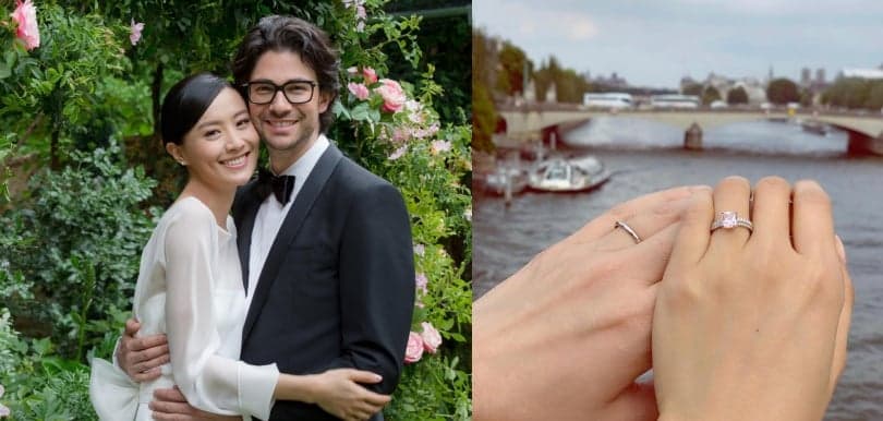 陳法拉5.18巴黎浪漫完婚！丈夫Emmanuel親自設計婚戒