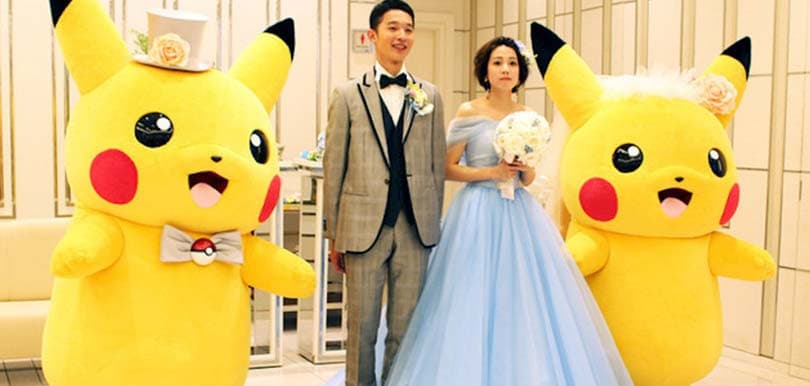 比卡超做伴郎伴郎！日本限定Pokemon婚禮，連結婚証書食物蛋糕都有比卡超～