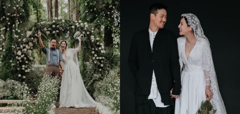 王敏奕曾國祥森林婚禮 波希米亞風婚紗充滿古典美