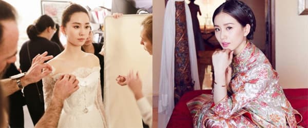 吳奇隆劉詩詩<BR>結婚禮服大起底！