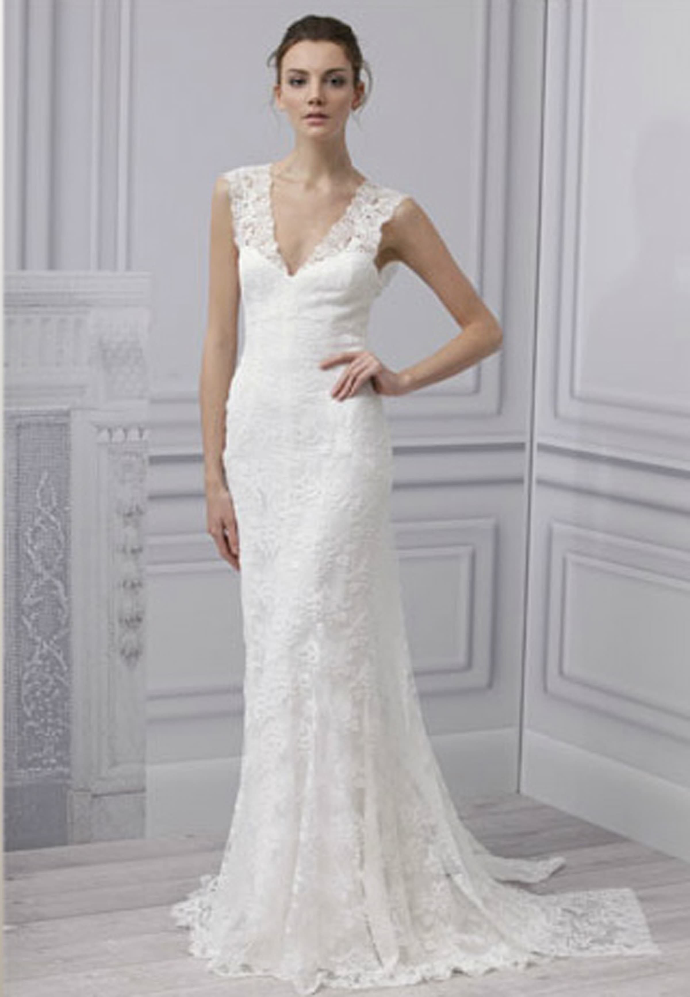 Monique Lhuillier 2013 飄逸婚紗