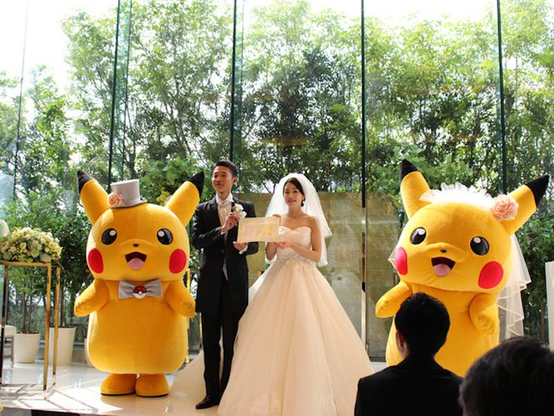 比卡超做伴郎伴郎！日本限定Pokemon婚禮，連結婚証書食物蛋糕都有比卡超～