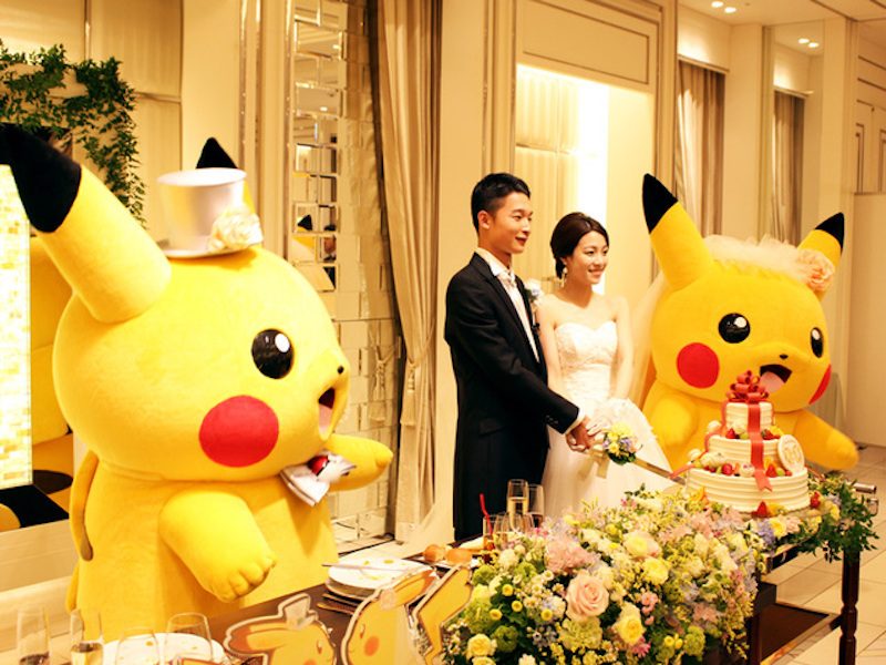 比卡超做伴郎伴郎！日本限定Pokemon婚禮，連結婚証書食物蛋糕都有比卡超～