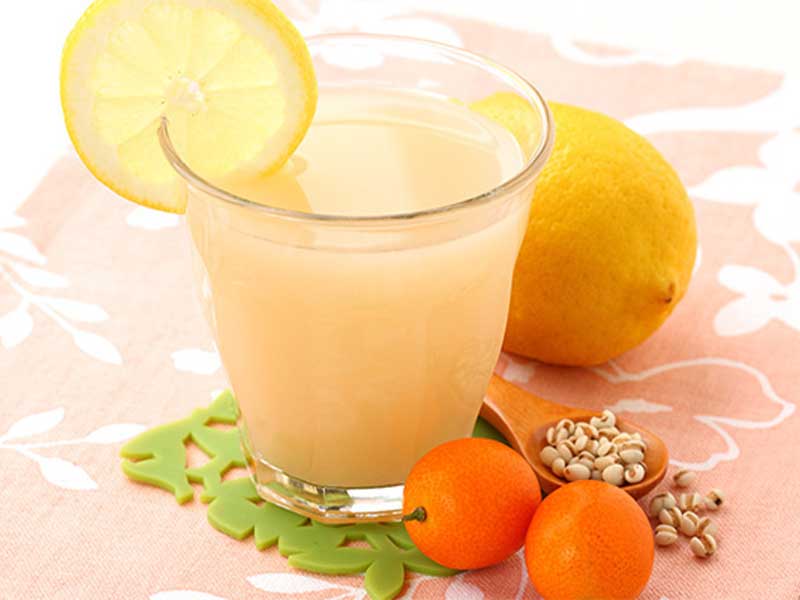 新派消暑夏天涼茶5：柑桔檸檬薏米水