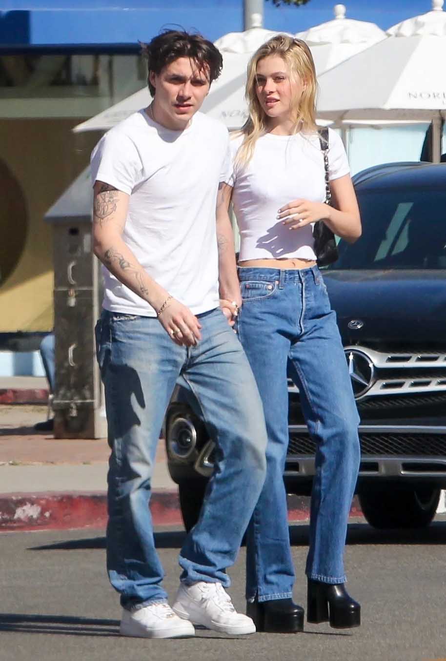 Brooklyn Beckham與Nicola Peltz在洛杉磯