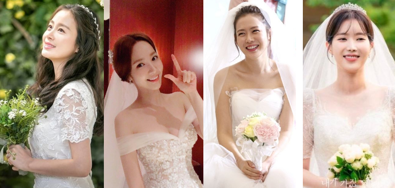 盤點10位韓劇女星婚紗造型︰孫藝珍、金泰希、朴敏英誰最具女神仙氣？
